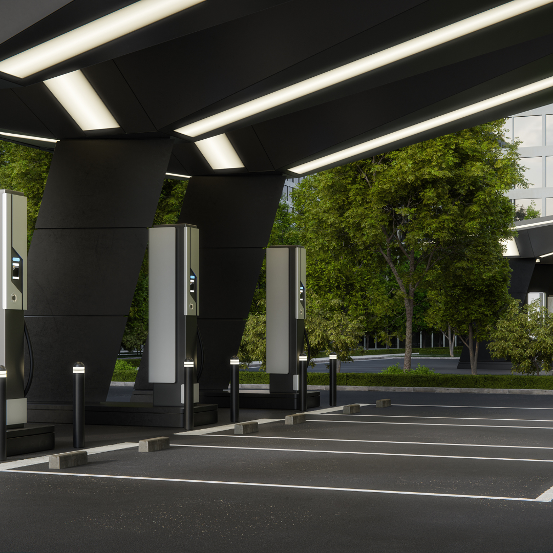 parking area with EV charging at m3m sector 97